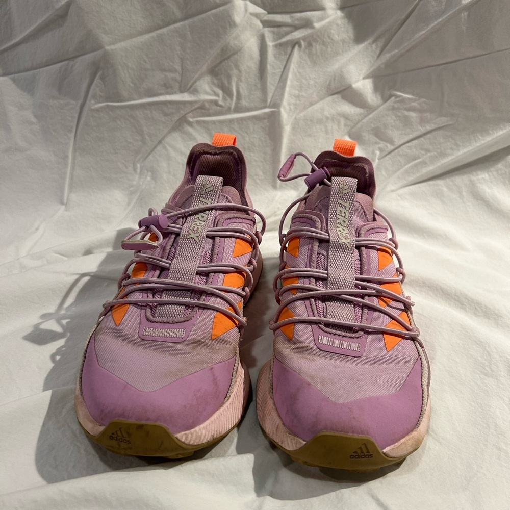 Adidas Purple and Orange Athletic Shoes